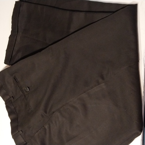 Perry Ellis Mens Black Dress Pants Adjustable Waist Size 40/30 - Picture 1 of 9